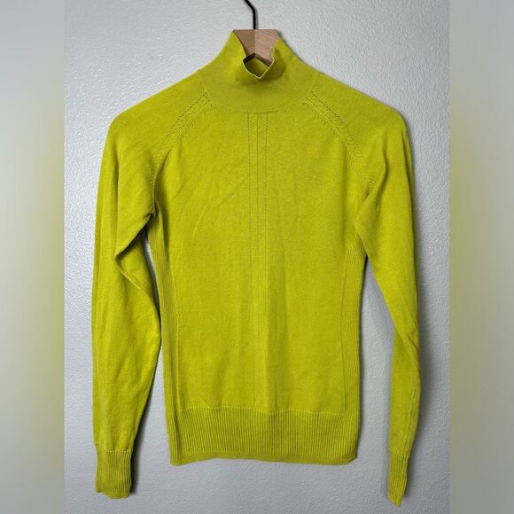 L.A.M.B. Silk Cashmere Blend Turtleneck Sweater Size M - Picture 4 of 11